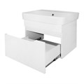 Комплект Тумба Loranto Mari NEW 600х420х490 подвесная, с раковиной Сканди 60, белый (CS00105327) CS00105327