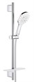 Душевой набор GROHE Rainshower SmartActive 130, 3 вида струй, белая луна (26576LS0) 26576LS0