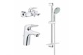 Душевой набор GROHE Eurostyle New с душевым гарнитуром и полочкой, хром (124416) 124416