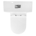 Унитаз-компакт Azario CORSA 630x380x830 напольный, безободковый с бачком и сиденьем микролифт (AZ-2062S) AZ-2062S