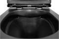 Унитаз подвесной Azario Grado 490х370х360 безободковый с сиденьем микролифт, черный матовый (AZ-0046-MB) AZ-0046N-MB