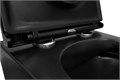 Унитаз подвесной Azario Grado 490х370х360 безободковый с сиденьем микролифт, черный матовый (AZ-0046-MB) AZ-0046N-MB