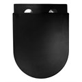 Унитаз подвесной Azario Grado 490х370х360 безободковый с сиденьем микролифт, черный матовый (AZ-0046-MB) AZ-0046N-MB