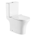 Унитаз-компакт Azario FRETTA ROUND N 340х650х770 напольный, безободковый, c быстросьемным сиденьем микролифт (AZ-1038A) AZ-1038A