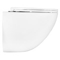 Унитаз подвесной Azario Trevi 495х360х390 безободковый, слив "Скрытое Торнадо", в комплекте с сидением микролифт, белый (AZ-0093UQ3) AZ-0093UQ3