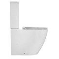 Унитаз-компакт Azario Grado 665х380х845 напольный, смыв "Торнадо", безободковый, с бачком и сидением микролифт (AZ-2141 UQ1) AZ-2141 UQ1