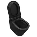 Унитаз подвесной Azario Teramo 515х355х365 безободковый с сиденьем микролифт, черный матовый (AZ -053E-R-MB) AZ -053E-R-MB/ AZ-0053-MB