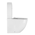 Унитаз-компакт Azario Renda 340х620х810 напольный, безободковый,  в комплекте с арматурой, сиденье микролифт, белый (AZ-8693) AZ-8693