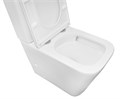 Унитаз-компакт Azario Quadro 605x340x810 напольный, смыв "Торнадо", безободковый с сидением микролифт и арматурой, белый (AZ-2175 UQ1) AZ-2175 UQ1