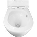 Унитаз приставной Azario Grado 365х570х410 безободковый, смыв "Торнадо", в комплекте с быстросъемным сидением микролифт (AZ-2141D-UQ1) AZ-2141D-UQ1