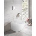 Унитаз приставной Azario Grado 365х570х410 безободковый, смыв "Торнадо", в комплекте с быстросъемным сидением микролифт (AZ-2141D-UQ1) AZ-2141D-UQ1