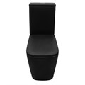 Унитаз-компакт Azario Black King 370х640х810 безободковый, с быстросъемным сиденьем микролифт, черный матовый (AZ-8303D) AZ-8303-D