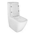 Унитаз-компакт Azario MIRADA S 385х620х920 напольный, безободковый в комплекте с бачком и сиденьем микролифт, белый (AZ-1288A) AZ-1288A