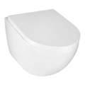 Унитаз подвесной Azario ORMI 490х360х365 безободковый, система смыва Торнадо, с быстросъемным сиденьем микролифт (AZ-0253VD) AZ-0253VD