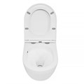 Унитаз подвесной Azario Blanco 360х490х360 безободковый, система слива "Торнадо", быстросъемное сиденье микролифт (AZ-9003WT) AZ-9003WT