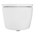 Унитаз подвесной Azario NEMI 530х360х360 безободковый, система слива "скрытое Торнадо", с быстросъемным сиденьем микролифт (AZ-1293WH) AZ-1293WH