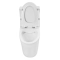 Унитаз-моноблок Azario ANSA 385х695x775 безободковый, в комплекте с сиденьем дюропласт микролифт, белый (AZ-2301) AZ-2301