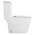 Унитаз-моноблок Azario ANSA 385х695x775 безободковый, в комплекте с сиденьем дюропласт микролифт, белый (AZ-2301) AZ-2301