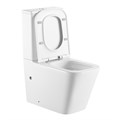 Унитаз-компакт Azario Terra 610х365х835 напольный, безободковый, система смыва "Скрытое торнадо", в комплекте с быстросъемным сиденьем микролифт (AZ-6003-A) AZ-6003-A