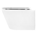 Унитаз подвесной Azario VELA 360х480х360 безободковый, система смыва "Торнадо", с быстросъемным сиденьем микролифт (AZ-2480) AZ-2480