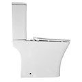 Унитаз-компакт Azario Kashmir 340х650х770 напольный, безободковый, в комплекте с быстросъемным сиденьем микролифт (AZ-9143S) AZ-9143S