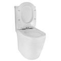 Унитаз-компакт Azario LEO TORNADO FLUSHING 360х595х820 напольный, безободковый, слив "Торнадо", в комплекте с быстросъемным сиденьем микролифт (AZ-1253CT) AZ-1253CT