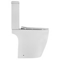 Унитаз-компакт Azario LEO TORNADO FLUSHING 360х595х820 напольный, безободковый, слив "Торнадо", в комплекте с быстросъемным сиденьем микролифт (AZ-1253CT) AZ-1253CT