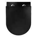 Унитаз подвесной Azario Grado 370х490х360 безободковый, слив "Скрытое Торнадо", с быстросъемным сидением микролифт, черный матовый (AZ-0046-UQ3-MB) AZ-0046-UQ3-MB