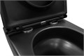 Унитаз подвесной Azario Grado 370х490х360 безободковый, слив "Скрытое Торнадо", с быстросъемным сидением микролифт, черный матовый (AZ-0046-UQ3-MB) AZ-0046-UQ3-MB