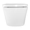 Унитаз подвесной Azario Vesper 360х510х365 безободковый, слив "Скрытое Торнадо", с быстросъемным сиденьем микролифт (AZ-1373WH) AZ-1373WH