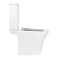 Унитаз-компакт Azario Vois 380х640х785 напольный, безободковый, в комплекте с быстросъемным сиденьем микролифт (AZ-1343В) AZ-1343В