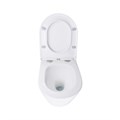 Унитаз подвесной Azario BLISS 360х485х365 безободковый, система смыва "Скрытое Торнадо", с быстросъемным сиденьем "Микролифт" (AZ-5179T-WHT) AZ-5179T-WHT