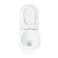 Унитаз подвесной Azario SONGO 360х520х365 безободковый, система смыва "Скрытое Торнадо", с быстросъемным сиденьем "Микролифт" (AZ-5180T-WHT) AZ-5180T-WHT