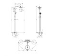 Душевая система Hansgrohe Croma 220 Showerpipe, хром (27223000) 27223000