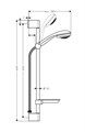 Душевой набор Hansgrohe Crometta 85 Vario (27764000) 27764000