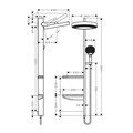 Душевая колонна Hansgrohe Rainfinity Showerpipe 360, скрытый монтаж, белый матовый (26842700) 26842700