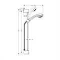 Душевой набор Hansgrohe Crometta 85 1jet/Unica'Crometta 0,65 м, ½’ (27728000) 27728000