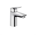 Смеситель для раковины Hansgrohe Logis 100 CoolStart, со сливным гарнитуром, однорычажный, хром (71102000) 71102000