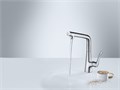 Смеситель для кухонной мойки Hansgrohe Metris Select M71 320, ламинарная струя, кнопка Select, однорычажный, хром 14883000 14883000