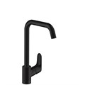 Hansgrohe 31820670 Focus M41 Кухонный смеситель однорычажный, 260, 1 jet, матовый черный 31820670