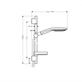 Душевой набор Hansgrohe Raindance Select 150 / Unica'S Puro 0,90 м (27803400) 27803400