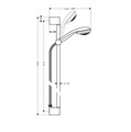 Душевой набор Hansgrohe Crometta 85 Green/Unica'Crometta 0,90 м, ½’ (27762000) 27762000