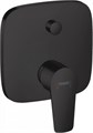 Смеситель для ванны, однорычажный, СМ, со встроенной защитной комбинацией, матовый черный  Talis E  71474670 71474670