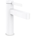 Смеситель для раковины Hansgrohe  Finoris, однорычажный, 110 со сливным гарнитуром, матовый белый (76020700) 76020700