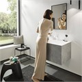 Смеситель для раковины Hansgrohe  Finoris, однорычажный, 110 со сливным гарнитуром, матовый белый (76020700) 76020700