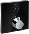 15737600 ShowerSelect Glass Термостат ShowerSelect для одного потребителя, стеклянный, СМ, черный/хром 15737600