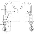 Смеситель для кухни Hansgrohe Talis S Variarc, однорычажный, хром (14872000) 14872000