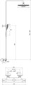 Душевая система Ravak 093.00/150, с термостатом, хром белый (X070099) X070099