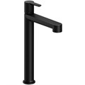 Смеситель для раковины-чаши Ravak Puri PU 015.20 высокий, керамический картридж, черный матовый (X070182) X070182