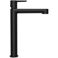 Смеситель для раковины-чаши Ravak Puri PU 015.20 высокий, керамический картридж, черный матовый (X070182) X070182